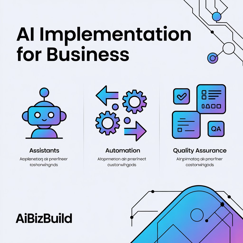 Screenshot of aibizbuild dashboard showcasing AI automation workflows
